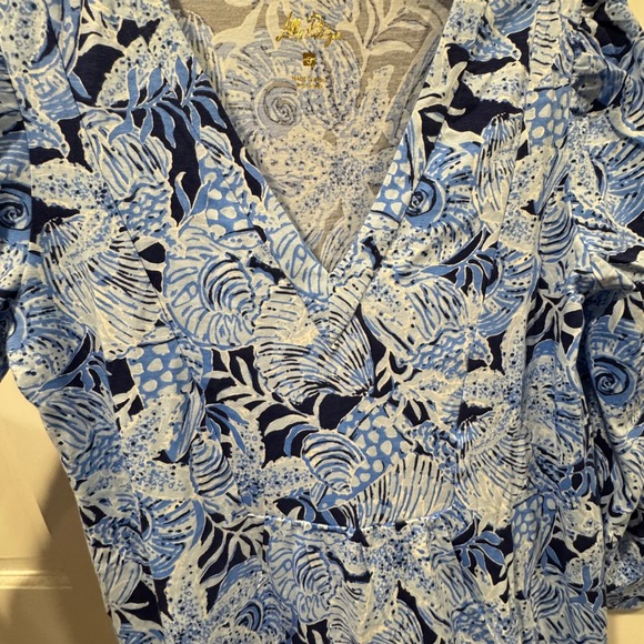 NWT Lilly Pulitzer Cass Dress - Bonaire Blue Coastal‎ Constellation - Size Small - Picture 8 of 13